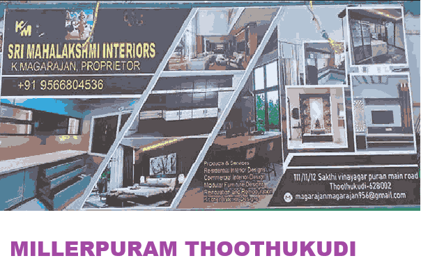 Sri Mahalakshmi interior designers in millerpuram thoothukudi